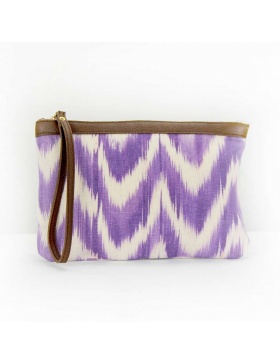 Clutch Leather Talaia Violet