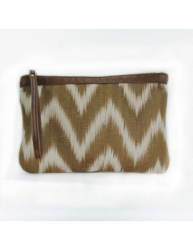 Clutch Leather Talaia Brown