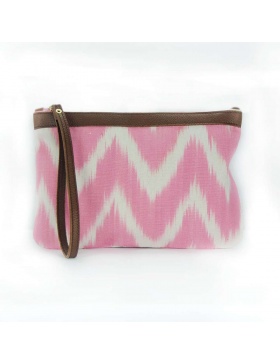 Clutch Leather Talaia Pink