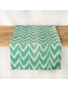 Table runner Talaia Turquoise